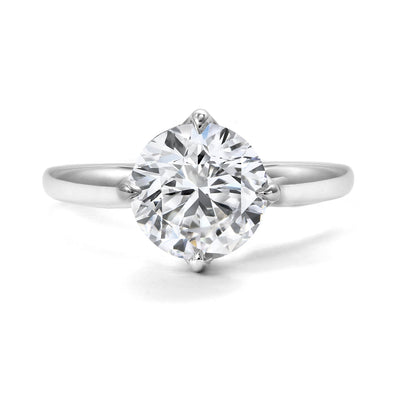 Clarity Diamond™ Signature Lab Grown Round Diamond Solitaire Engagement Ring