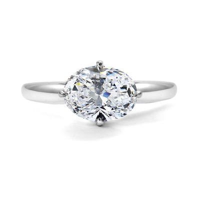 Clarity Diamond™ Signature Lab Grown Oval Diamond Solitaire Engagement Ring