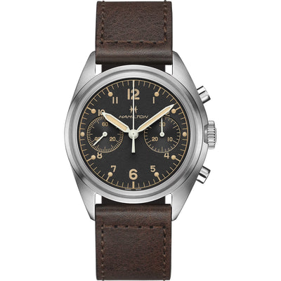 Khaki Aviation Pilot Pioneer Mechanical Chrono