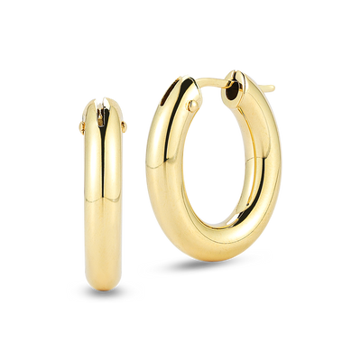 18K Hoop Earrings