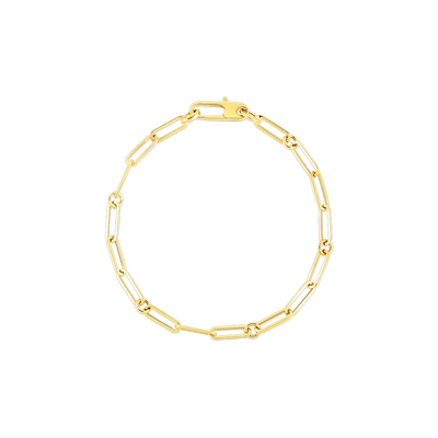 18K Paperclip Bracelet